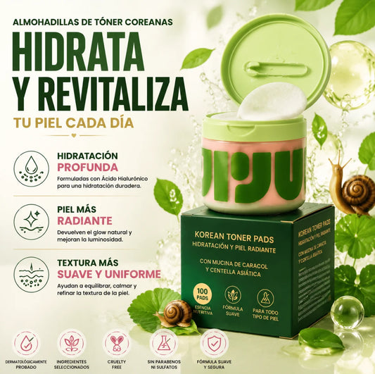 Almohadillas de Tóner Coreanas – Hidratación y Piel Radiante